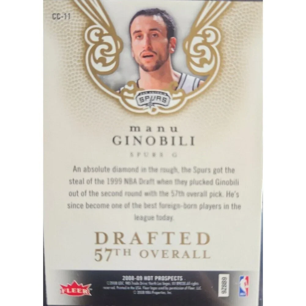 2008-09 Fleer Hot Prospects Cream Of The Crop #CC-11 Manu Ginobili SPURS